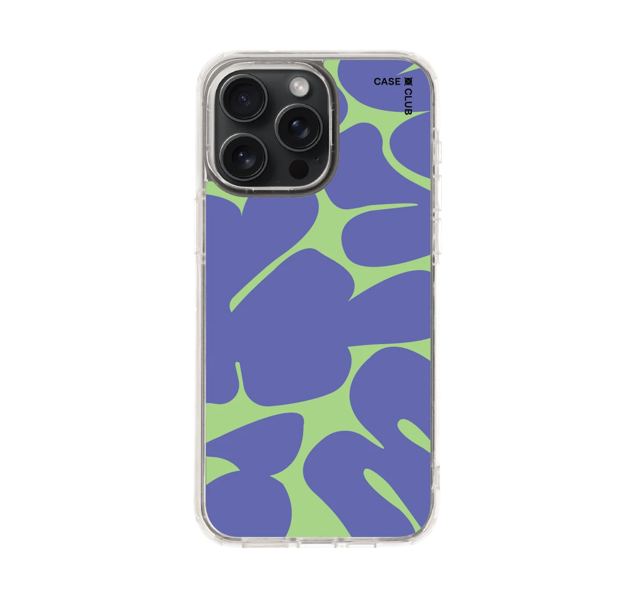 purple & green leaf pattern